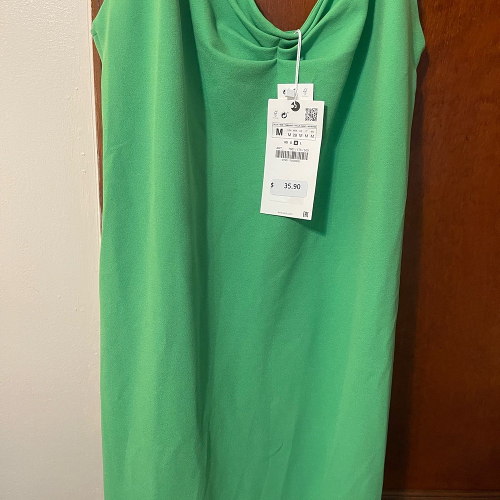 Zara Green Midi Dress